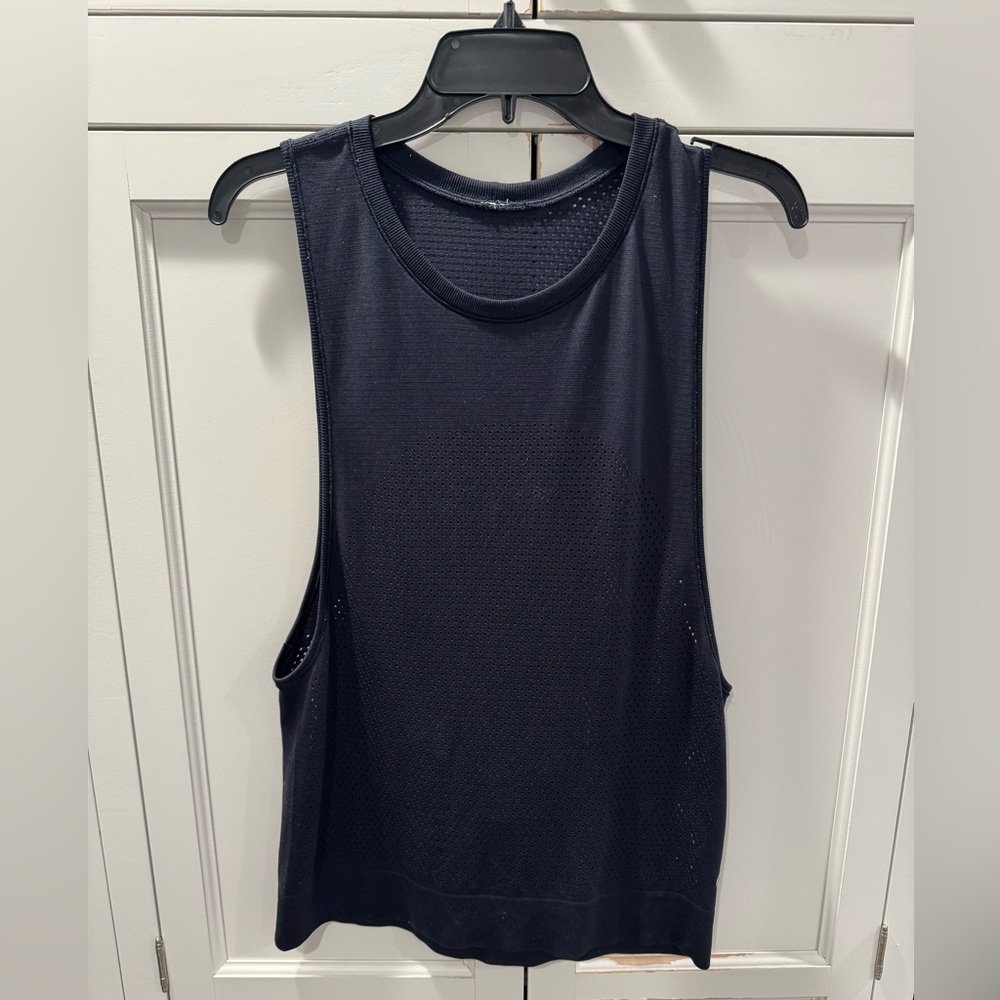 Lululemon Navy Blue Mesh Running Tank Top